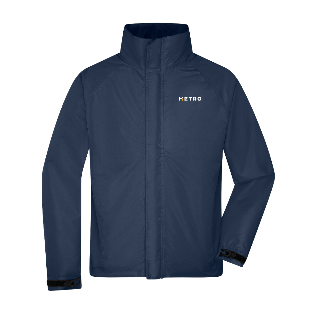 Windbreaker Jacke navy AG Druck XXL