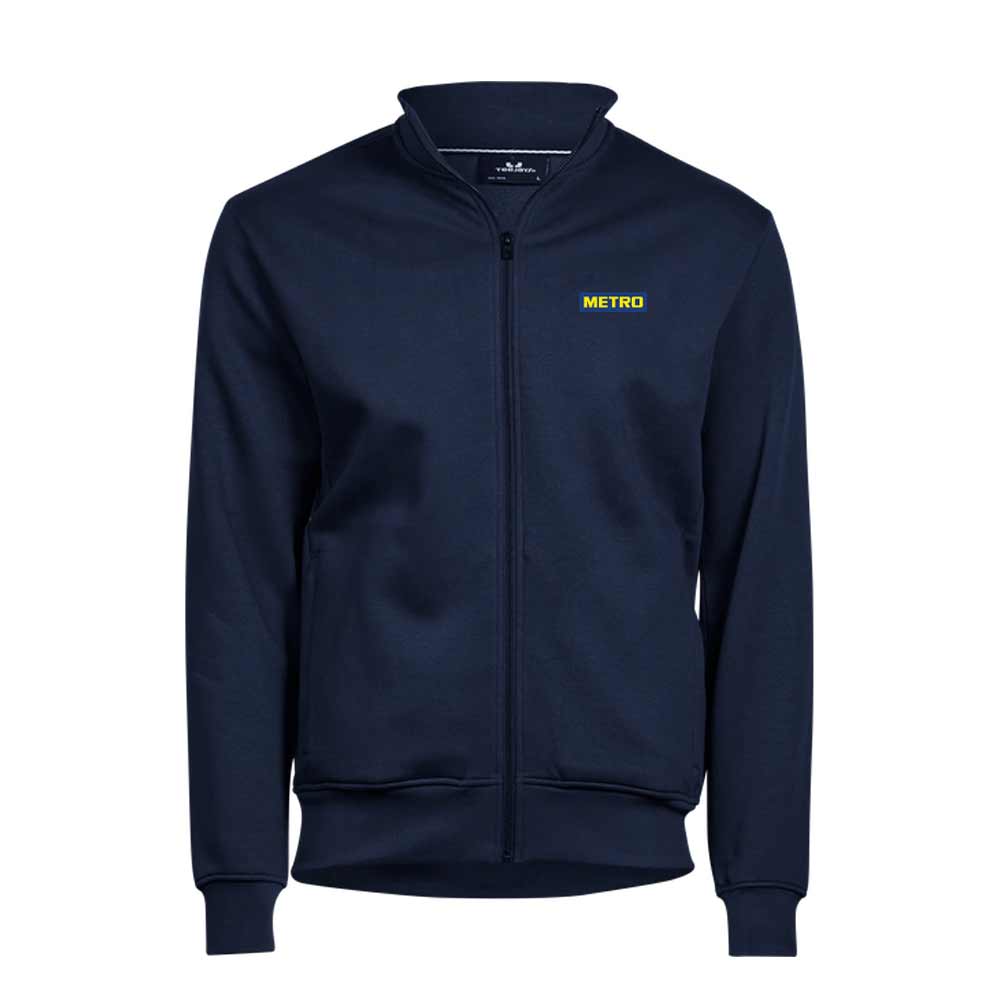 Sweatshirt Jacke navy METRO Druck XS
