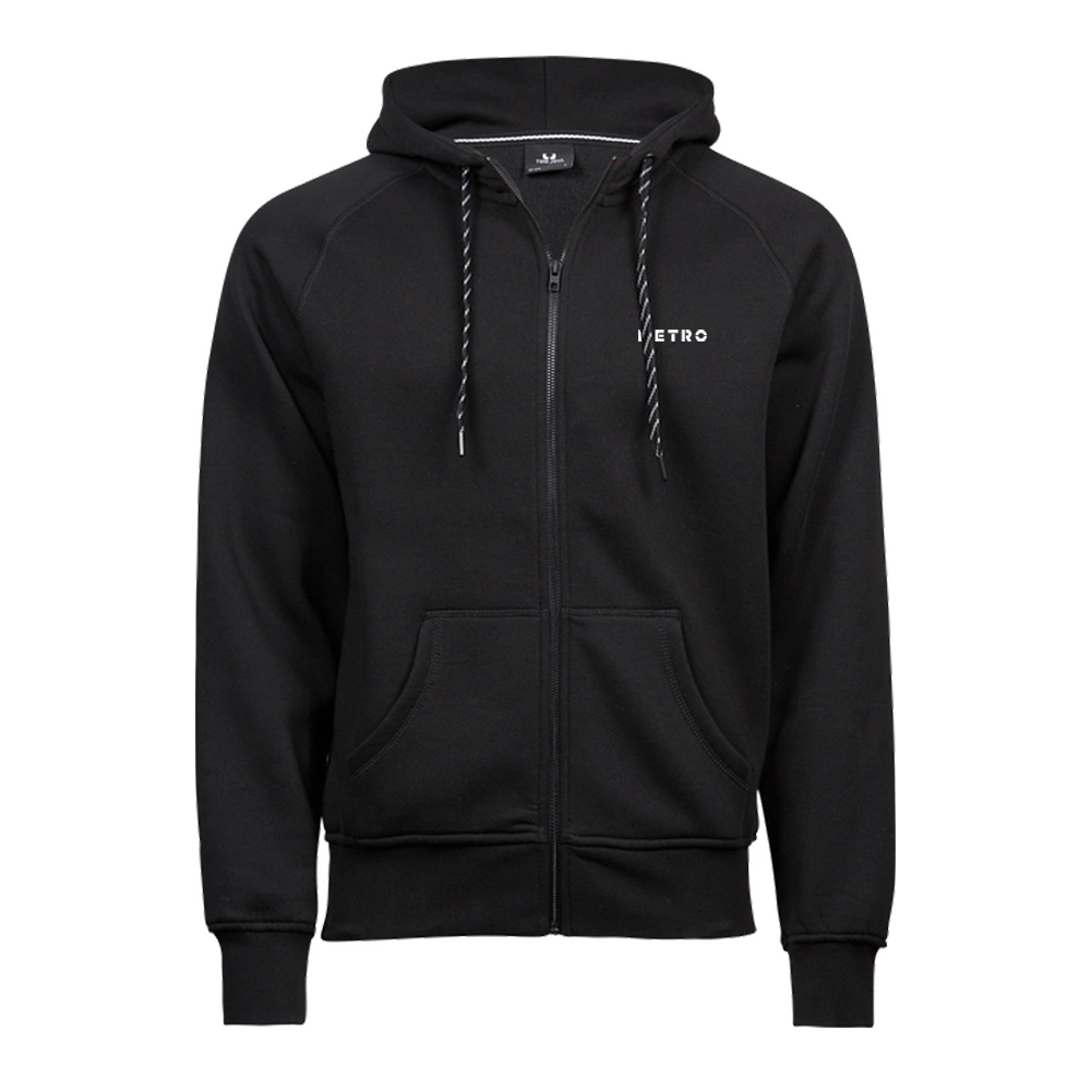Zip-Hoodie TeeJays schwarz AG Stick S