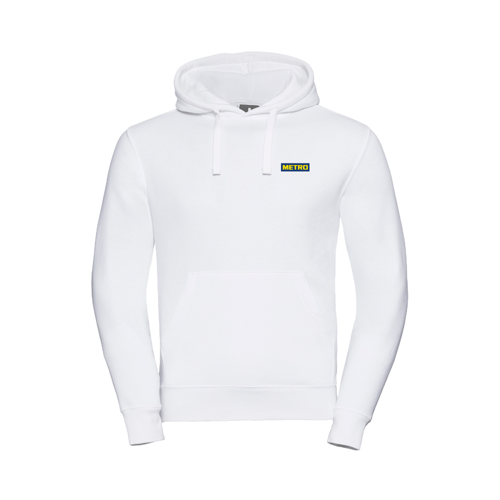 Hoodie 265M weiß METRO Druck XXL