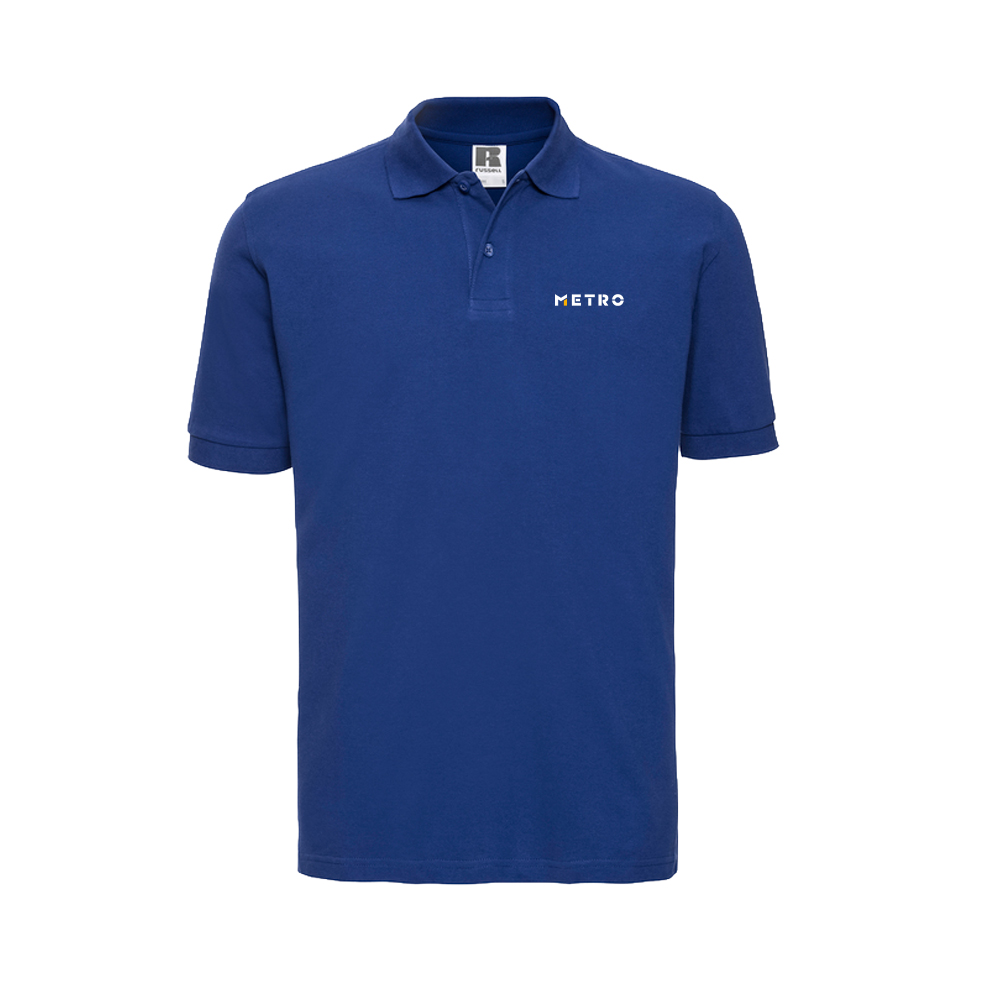 Polo-Shirt Classic bright royal AG Druck M