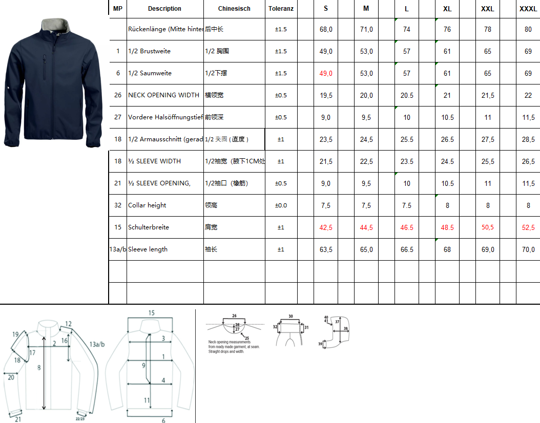 Softshelljacke METRO Sourcing S
