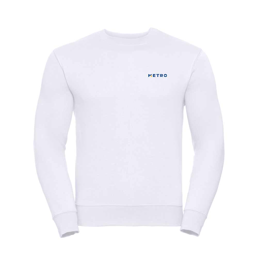 Sweatshirt weiß AG Druck S
